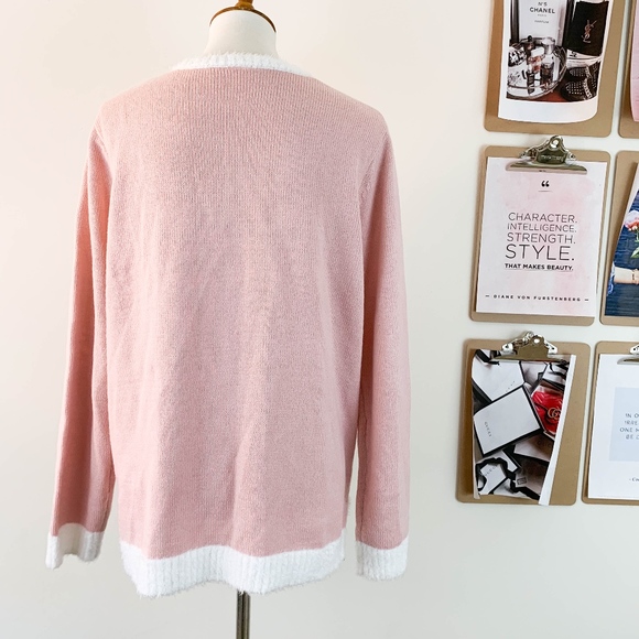 Meowy Christmas Crewneck Sweater Large Sequin Cat - Picture 4 of 6